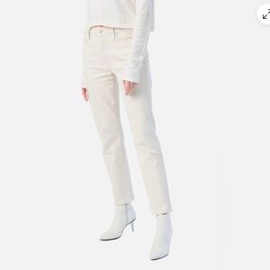 FRAME Le High Straight Jeans in Blanc / Crisp White | Womens Size 32 | MSRP $199